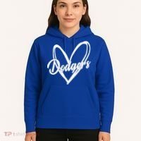 Dodgers Heart Sport Lover Fan Hoodie thumb 5