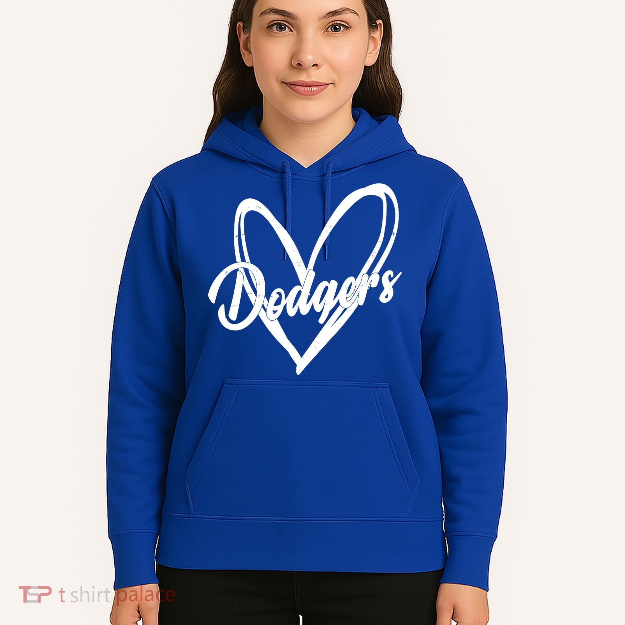Dodgers Heart Sport Lover Fan Hoodie