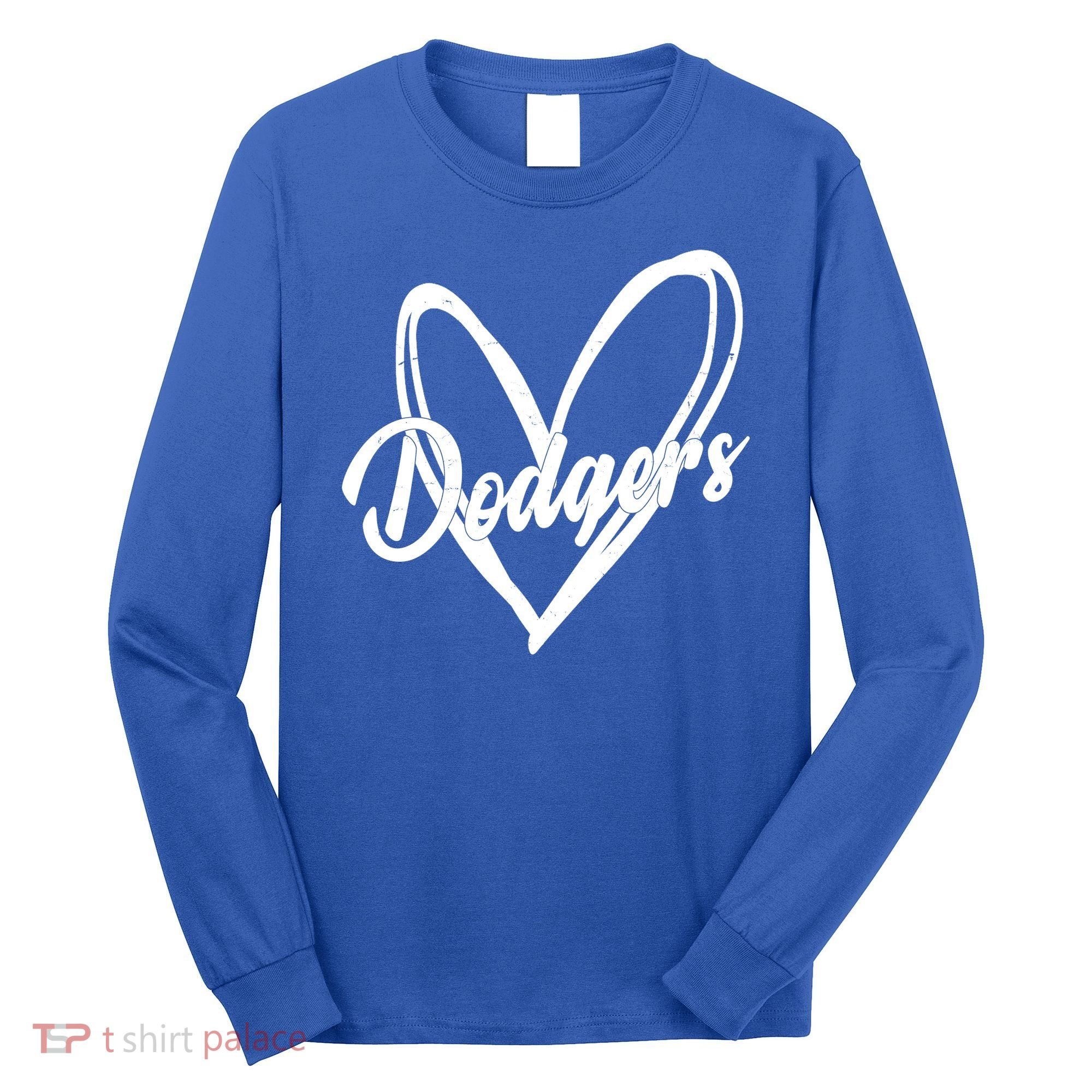 Dodgers Heart Sport Lover Fan Long Sleeve Shirt