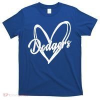 Dodgers Heart Sport Lover Fan T-Shirt thumb 0