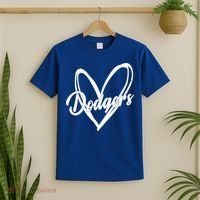 Dodgers Heart Sport Lover Fan T-Shirt thumb 2