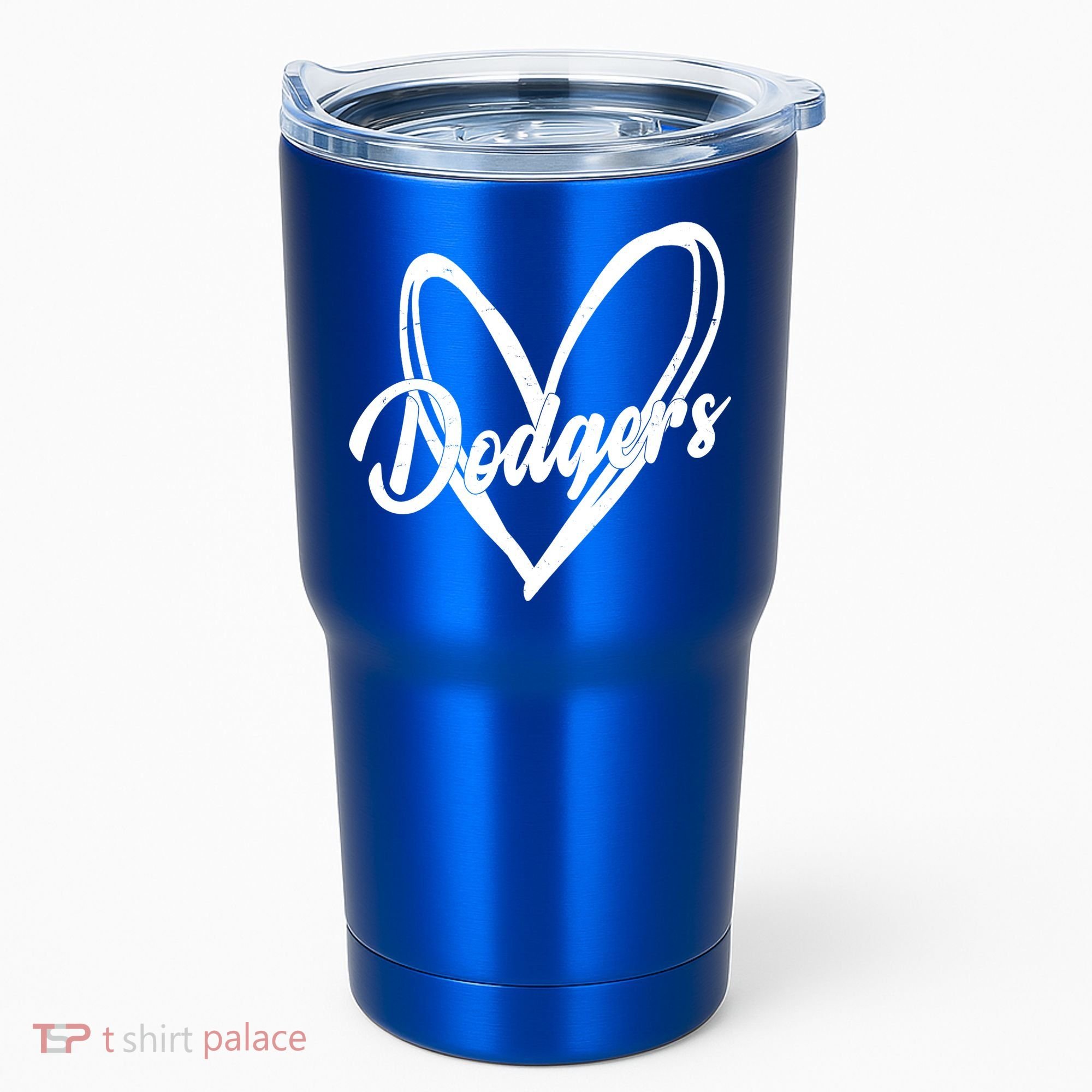 Dodgers Heart Sport Lover Fan Tumbler