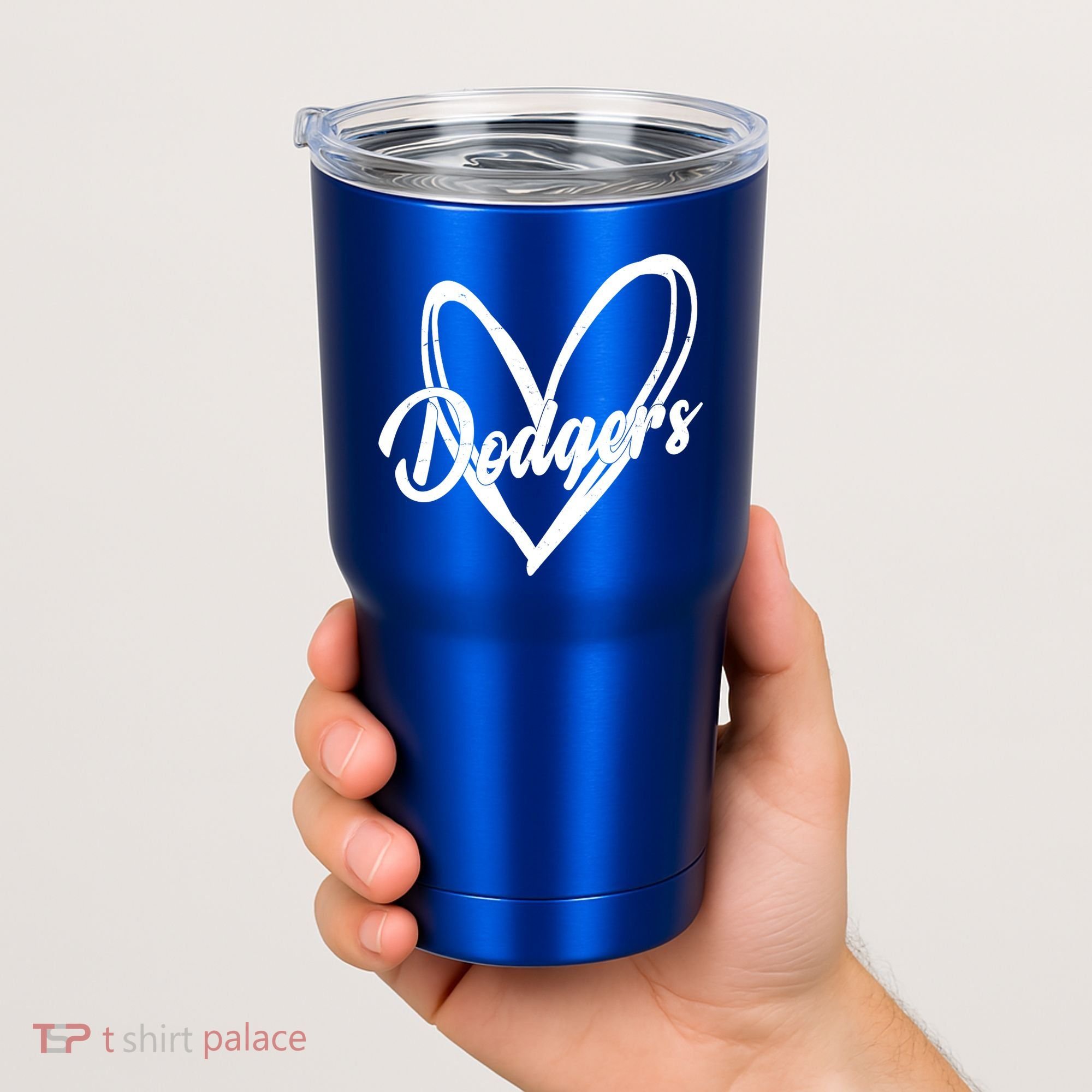 Dodgers Heart Sport Lover Fan Tumbler