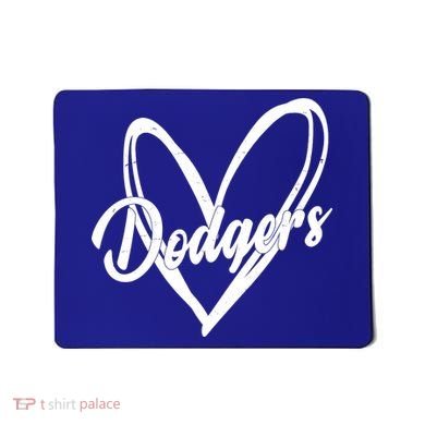 Dodgers Heart Sport Lover Fan Mousepad