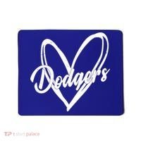 Dodgers Heart Sport Lover Fan Mousepad thumb 0