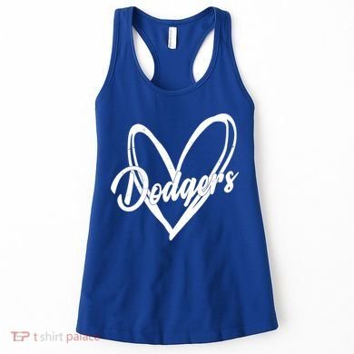 Dodgers Heart Sport Lover Fan Women's Tank Top