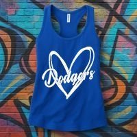 Dodgers Heart Sport Lover Fan Women's Tank Top thumb 3