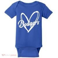 Dodgers Heart Sport Lover Fan Baby Bodysuit thumb 0