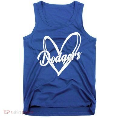 Dodgers Heart Sport Lover Fan Tank Top