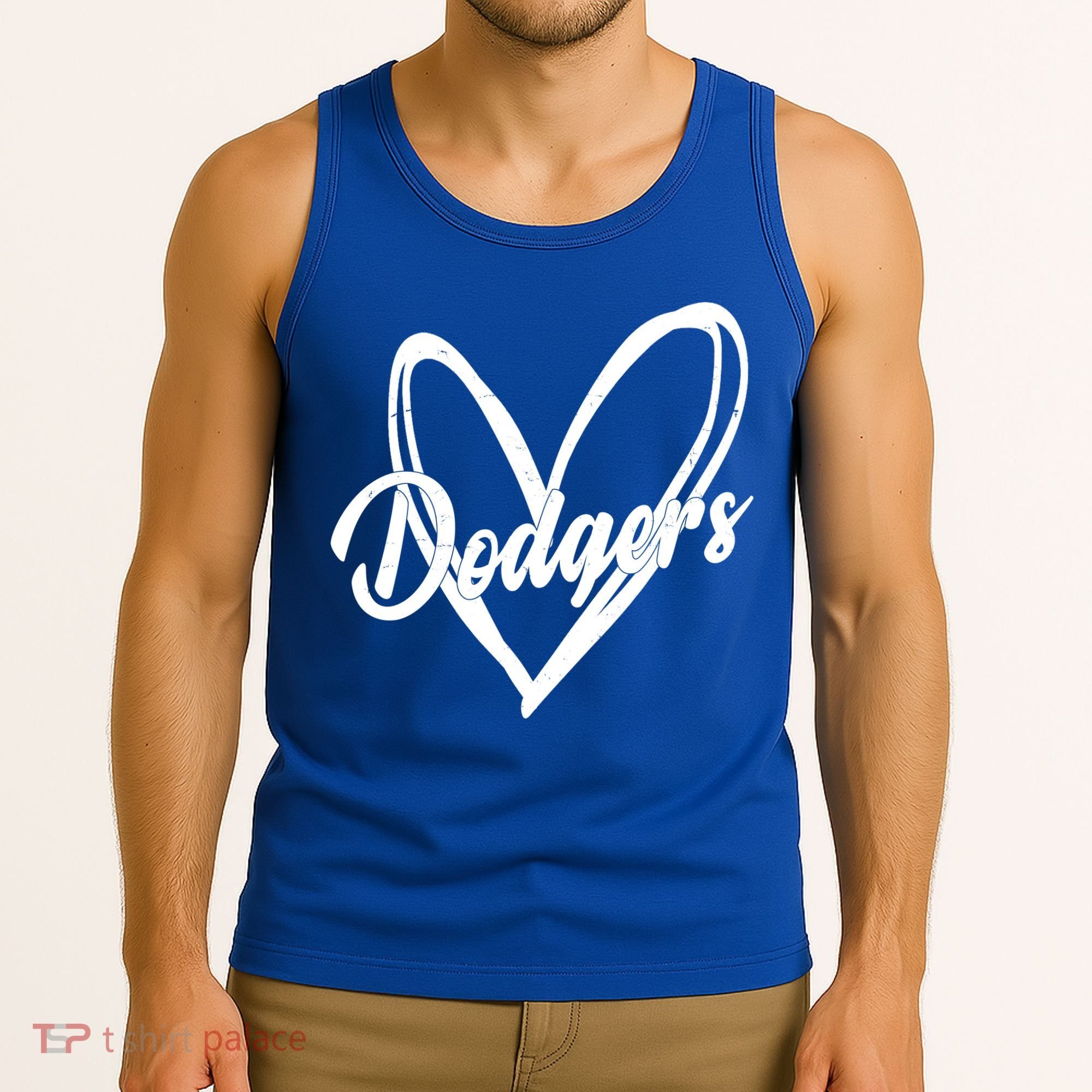 Dodgers Heart Sport Lover Fan Tank Top