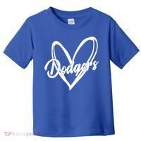 Dodgers Heart Sport Lover Fan Toddler T-Shirt thumb 0