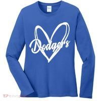 Dodgers Heart Sport Lover Fan Women's Long Sleeve Shirt thumb 0
