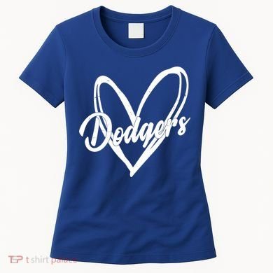Dodgers Heart Sport Lover Fan Women's T-Shirt