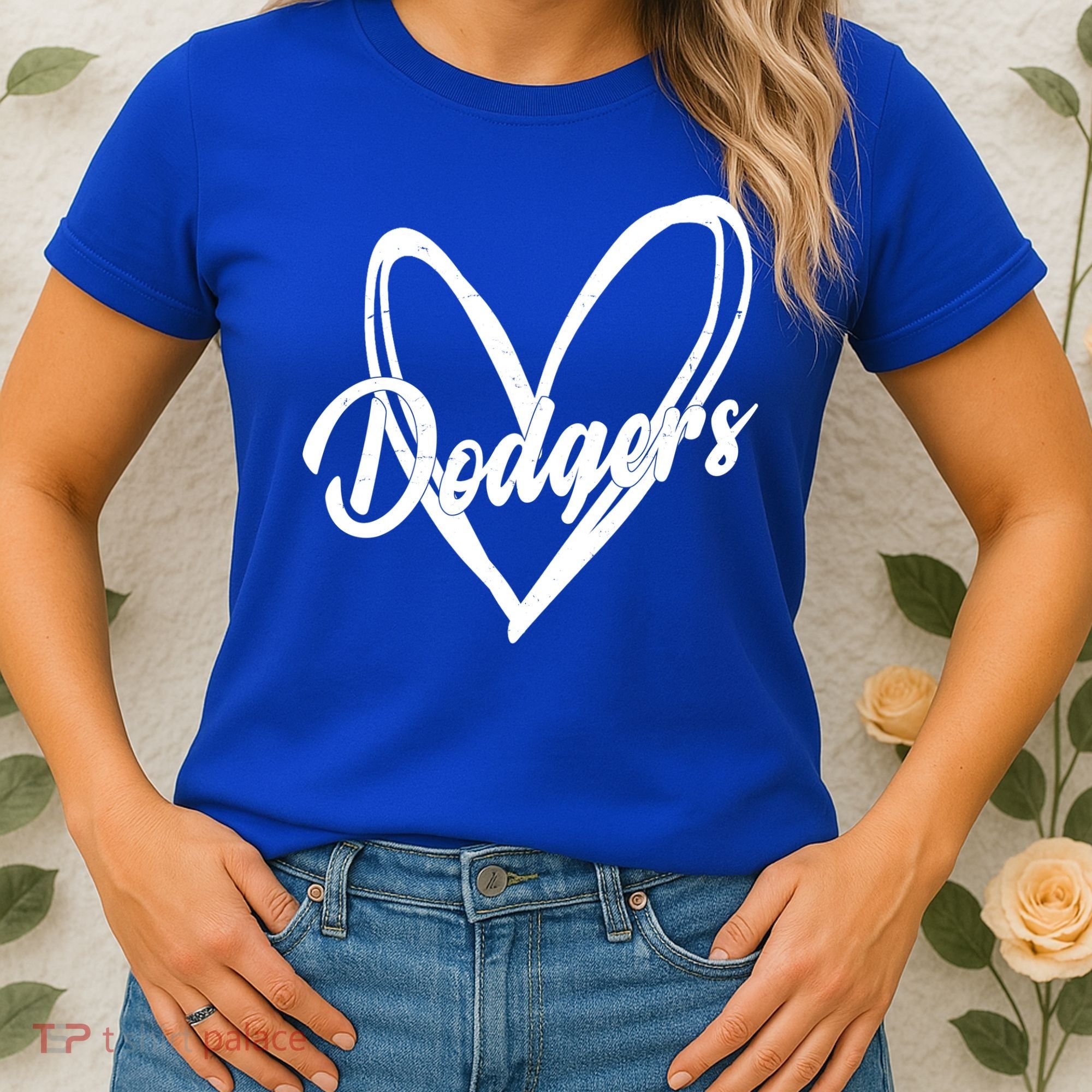 Dodgers Heart Sport Lover Fan Women's T-Shirt