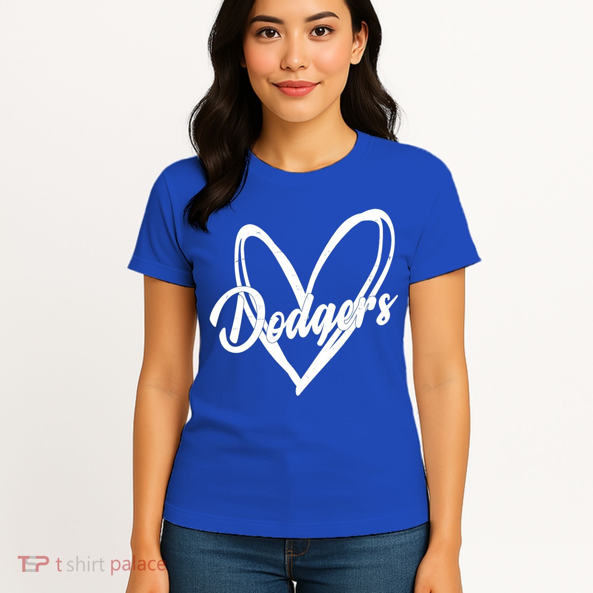 Dodgers Heart Sport Lover Fan Women's T-Shirt
