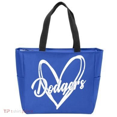 Dodgers Heart Sport Lover Fan Tote Bag