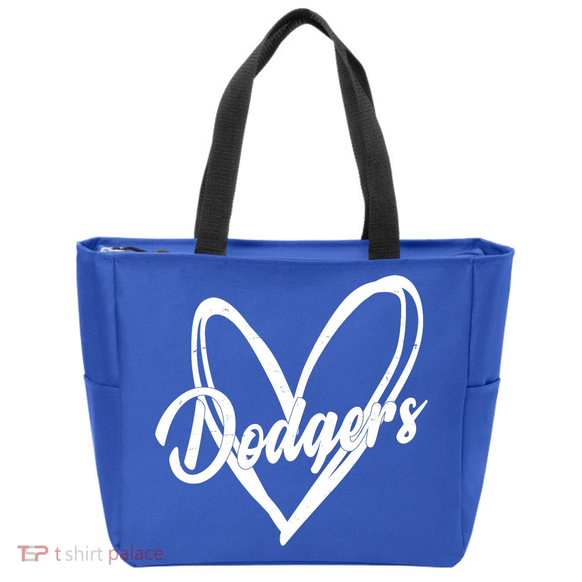 Dodgers Heart Sport Lover Fan Tote Bag