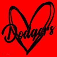 Dodgers Heart Sport Lover Fan Santa Hat thumb 1
