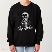 Doc Holiday Say When Skull Women's Sweatshirt thumb 0