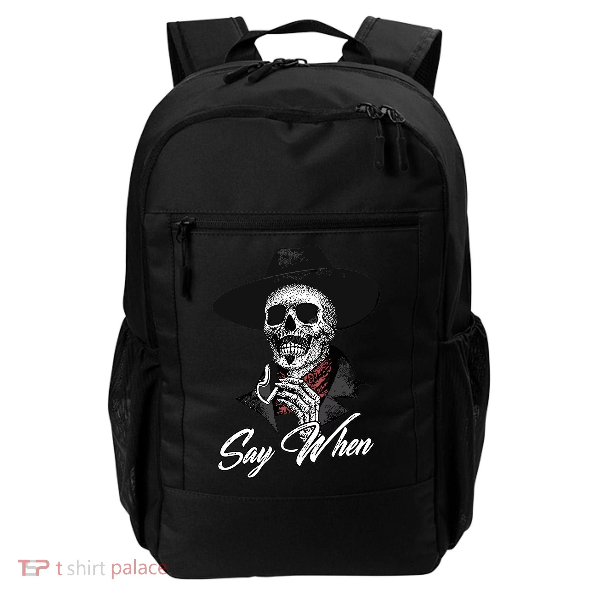 Doc Holiday Say When Skull Backpack