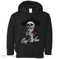 Doc Holiday Say When Skull Toddler Hoodie thumb 0