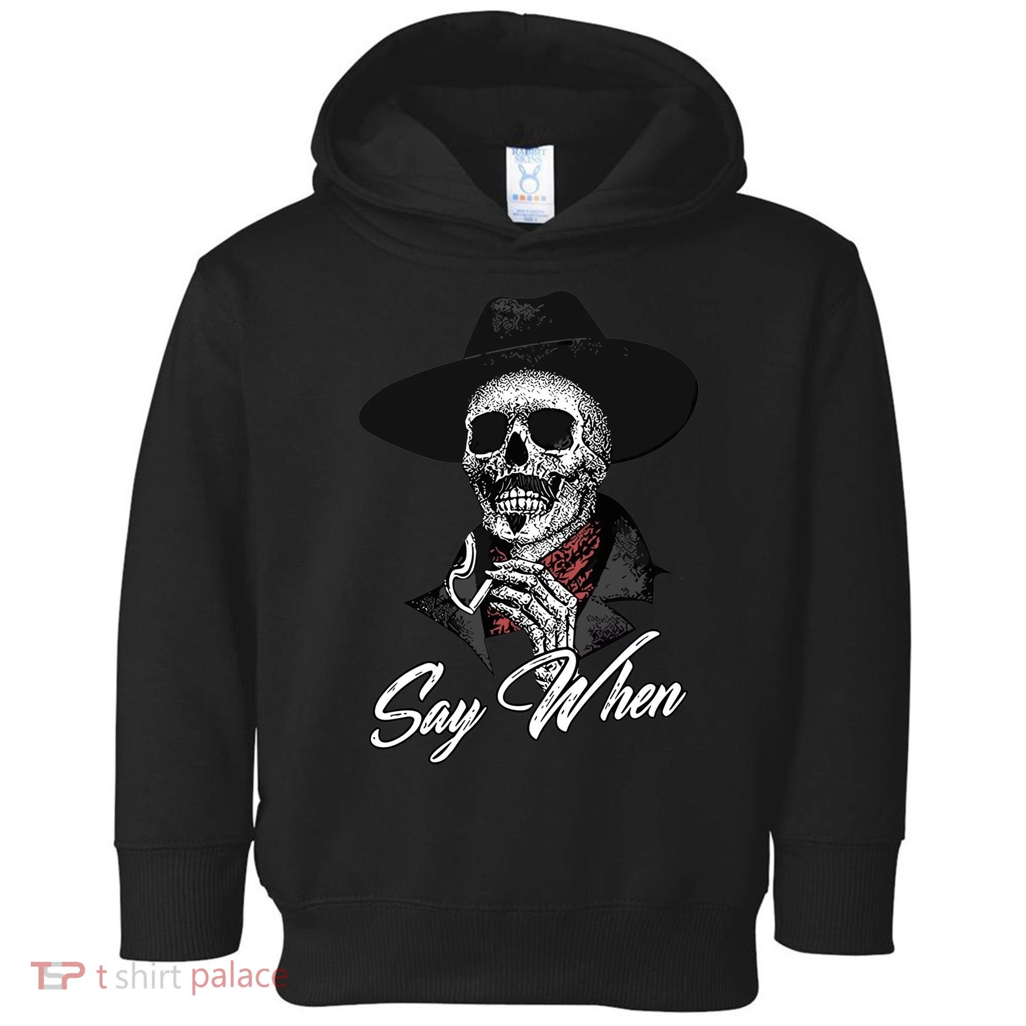 Doc Holiday Say When Skull Toddler Hoodie