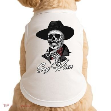 Doc Holiday Say When Skull Doggie Tank