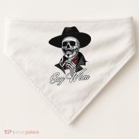 Doc Holiday Say When Skull USA-Made Doggie Bandana thumb 0