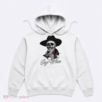 Doc Holiday Say When Skull Hoodie
