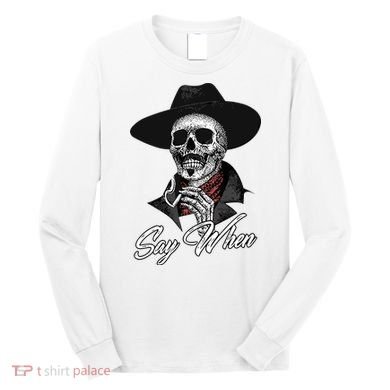 Doc Holiday Say When Skull Long Sleeve Shirt