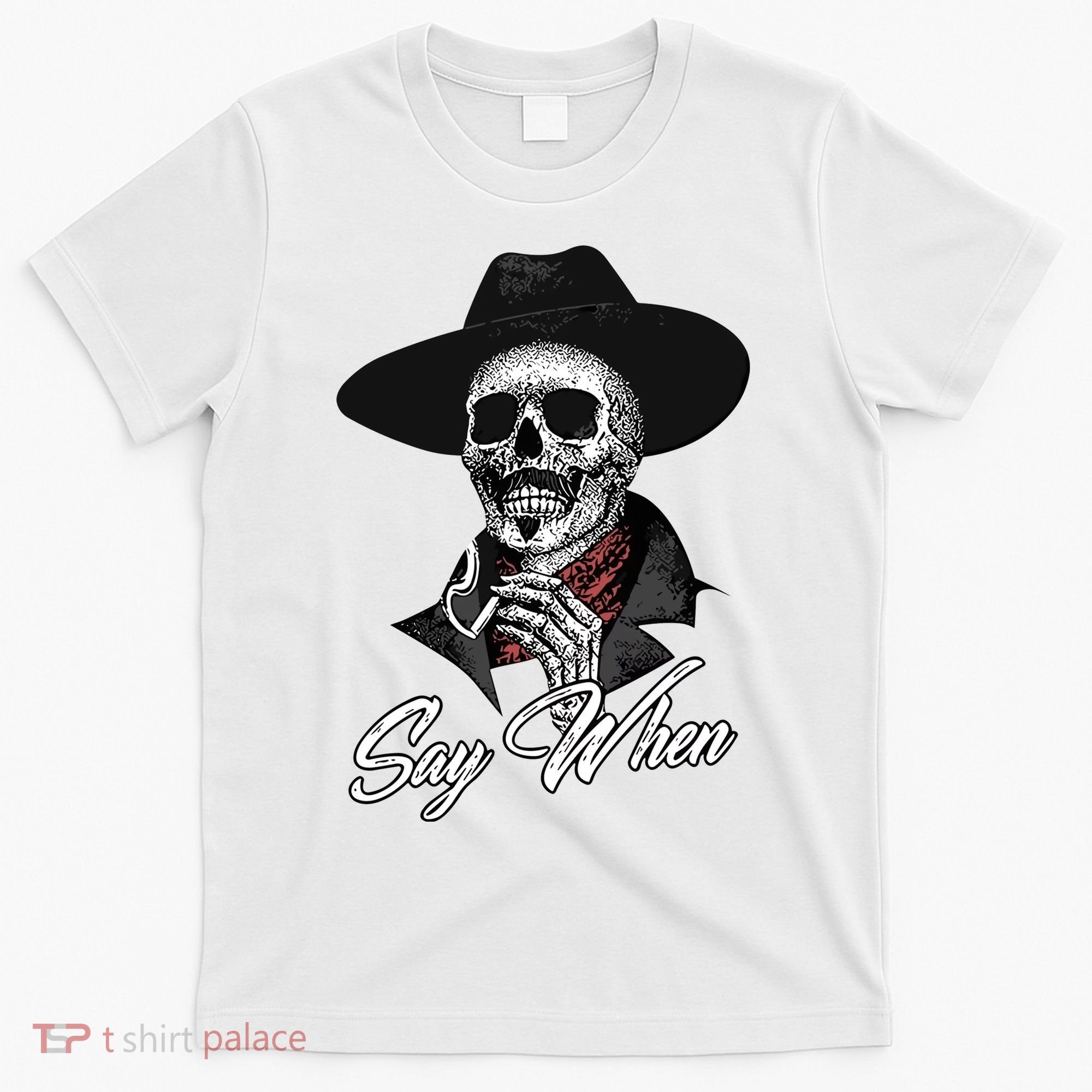 Doc Holiday Say When Skull T-Shirt
