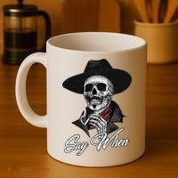 Doc Holiday Say When Skull Coffee Mug thumb 4