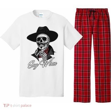 Doc Holiday Say When Skull Pajama Set