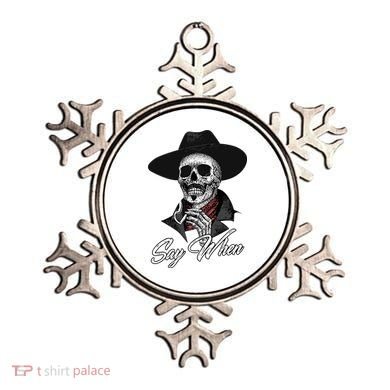 Doc Holiday Say When Skull Ornament