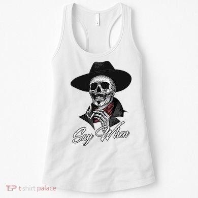 Doc Holiday Say When Skull Women's Tank Top