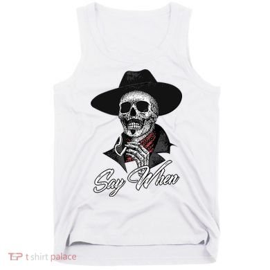 Doc Holiday Say When Skull Tank Top