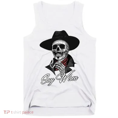 Doc Holiday Say When Skull Tank Top