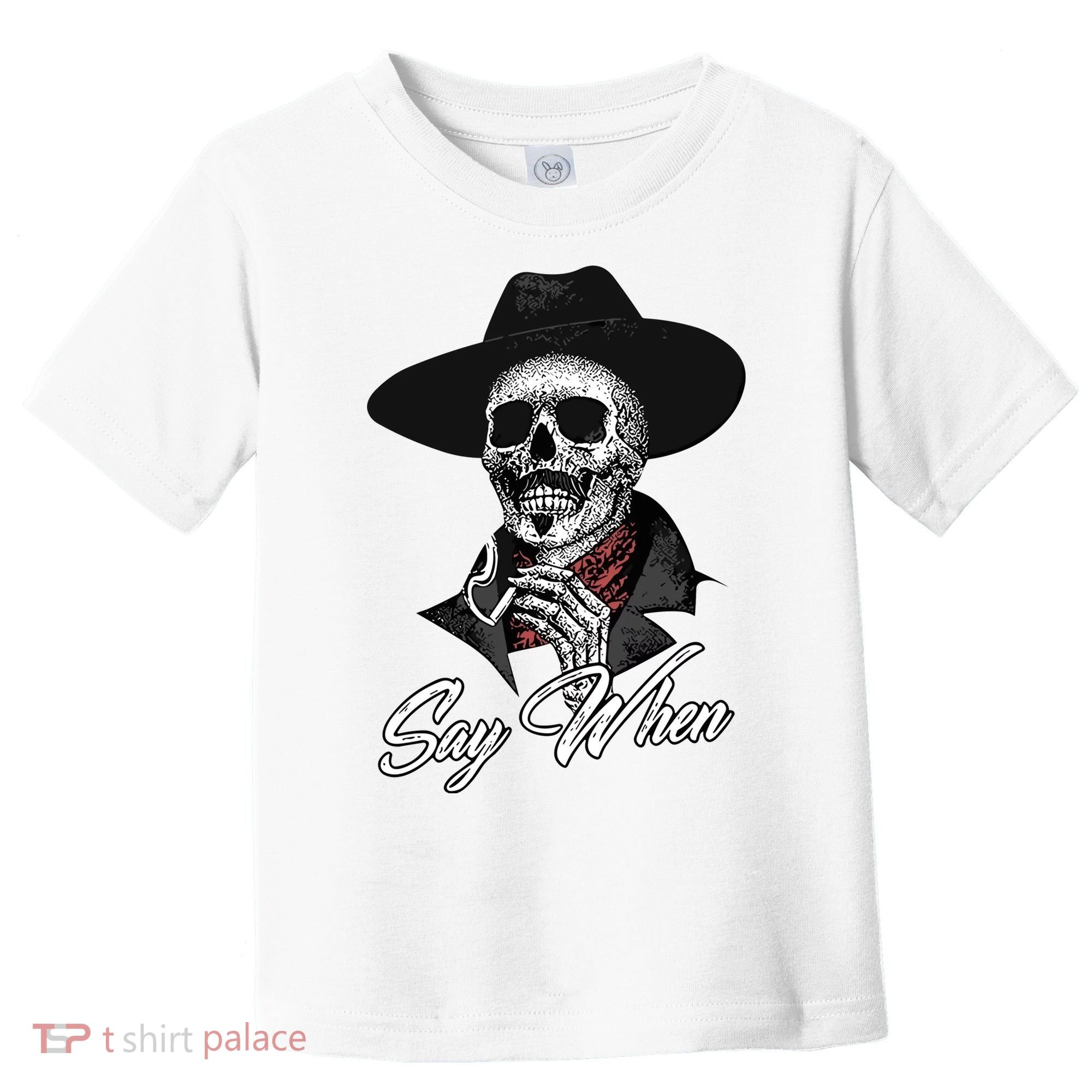 Doc Holiday Say When Skull Toddler T-Shirt