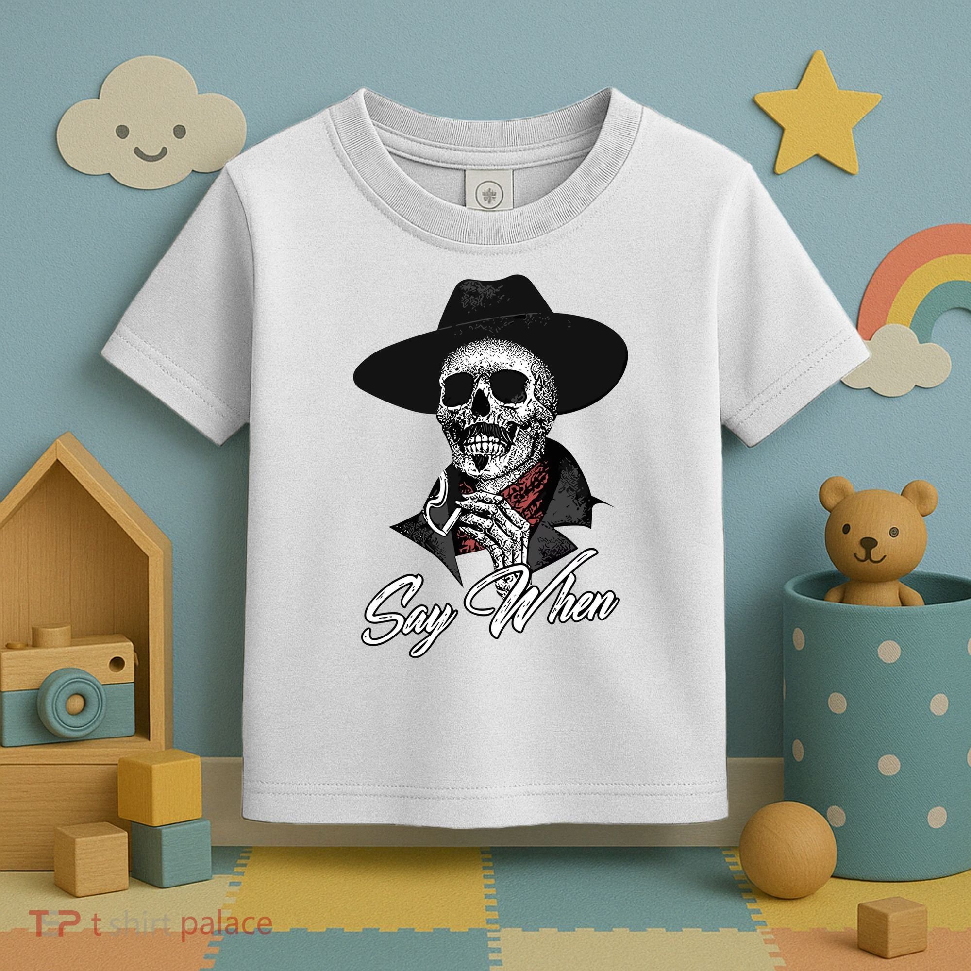 Doc Holiday Say When Skull Toddler T-Shirt