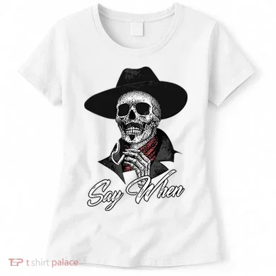Doc Holiday Say When Skull Women's T-Shirt