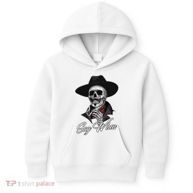 Doc Holiday Say When Skull Kids Hoodie