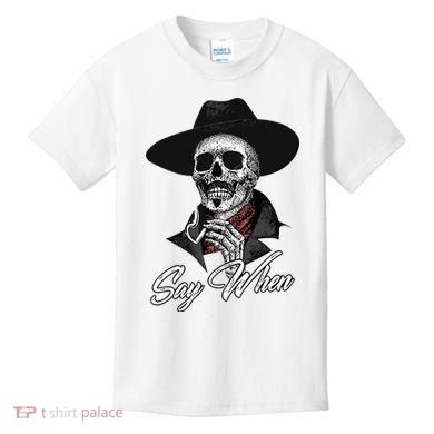Doc Holiday Say When Skull Kids T-Shirt