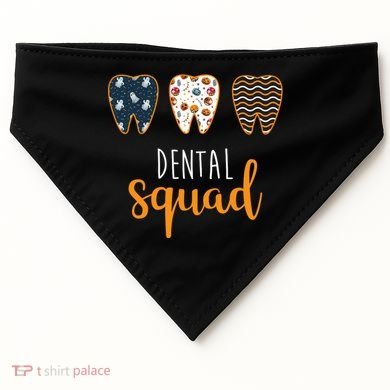Dental Halloween Squad USA-Made Doggie Bandana