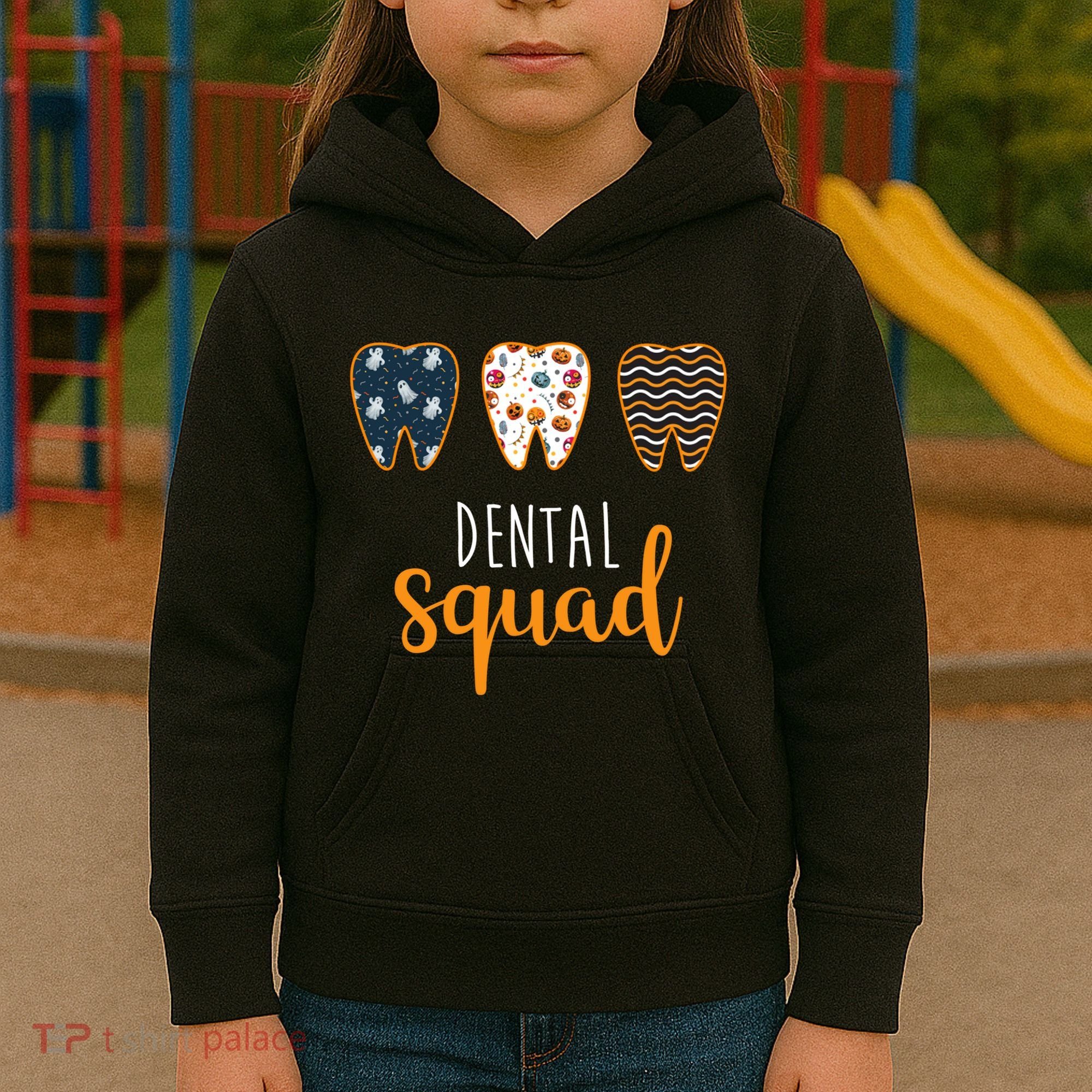 Dental Halloween Squad Kids Hoodie
