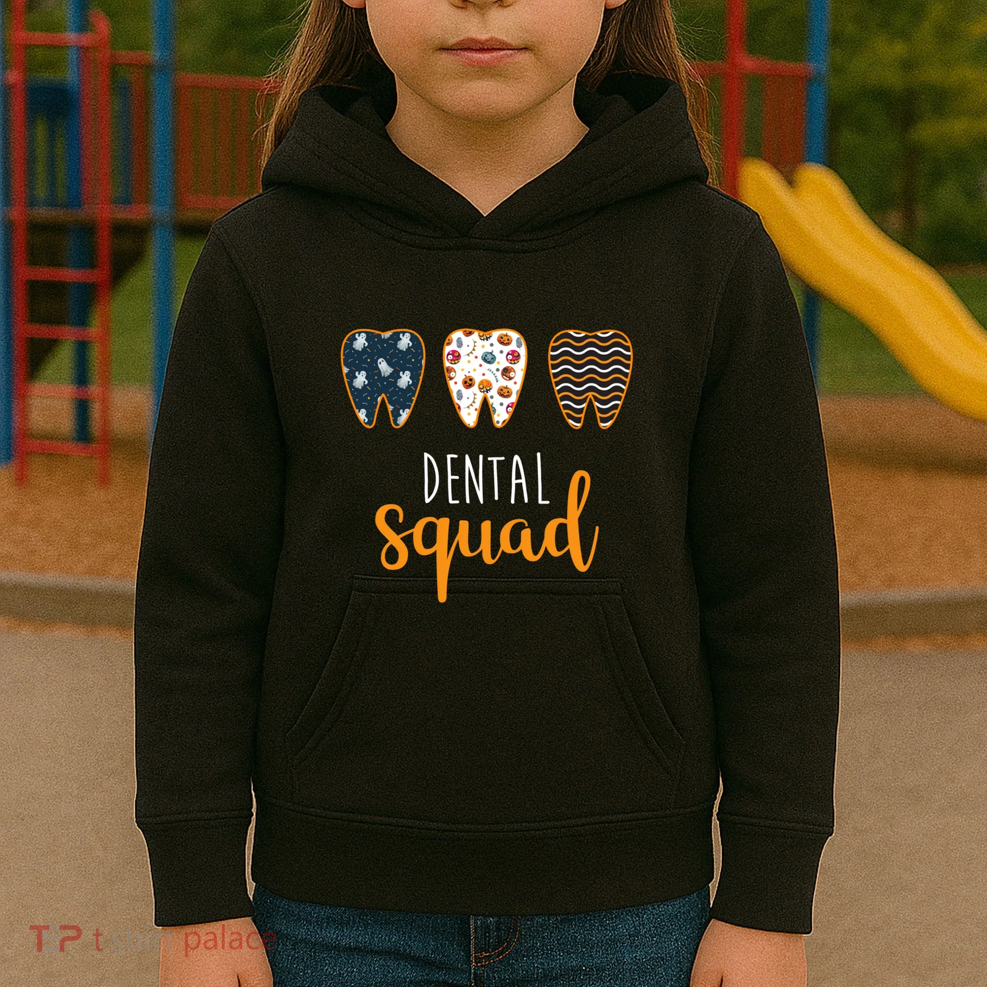 Dental Halloween Squad Kids Hoodie