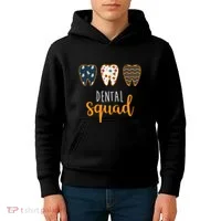 Dental Halloween Squad Kids Hoodie thumb 4