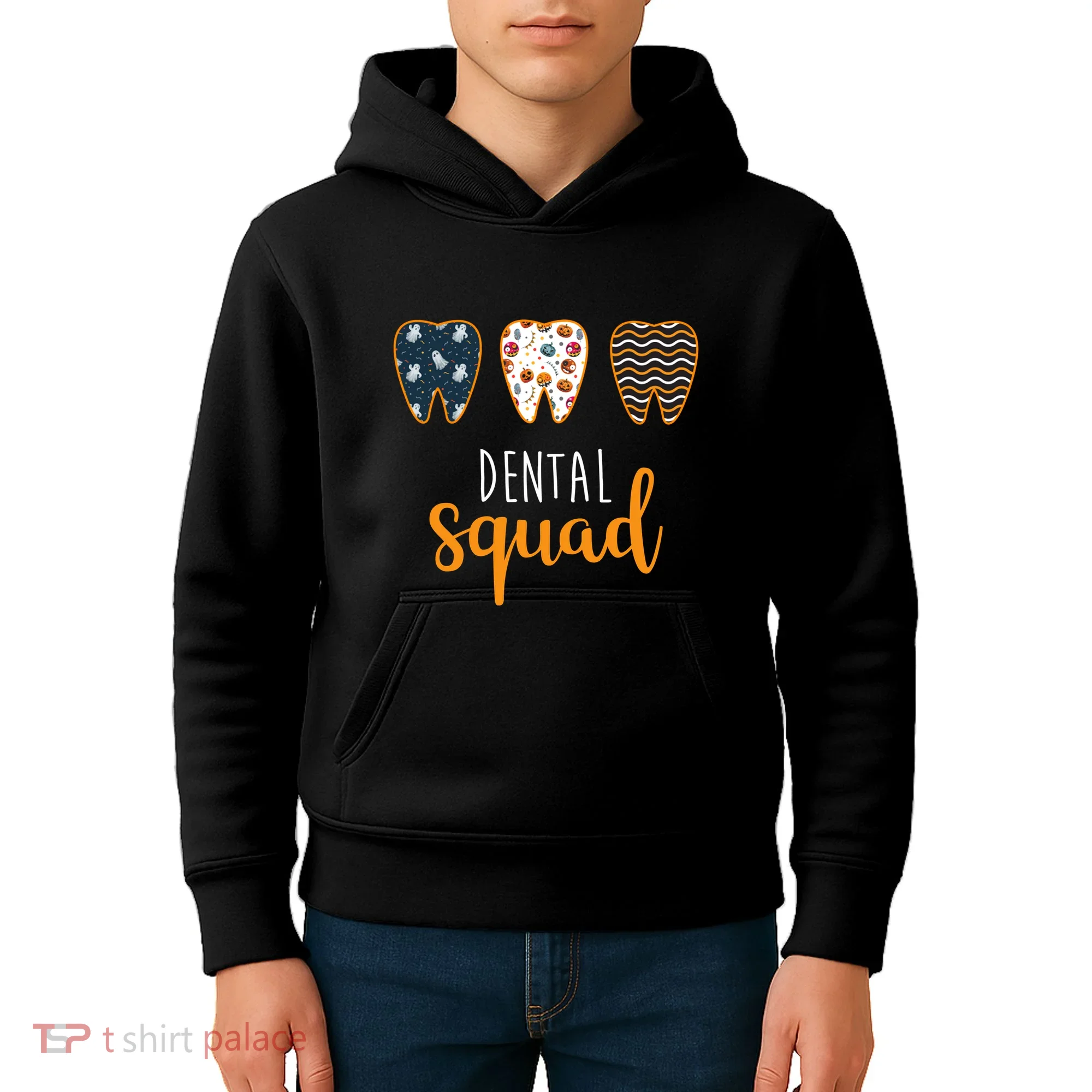 Dental Halloween Squad Kids Hoodie