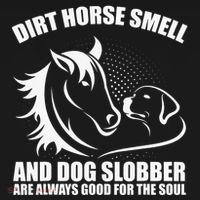 Dirt Horse Smell And Dog Slobber Horse Lover Pajama Set thumb 2