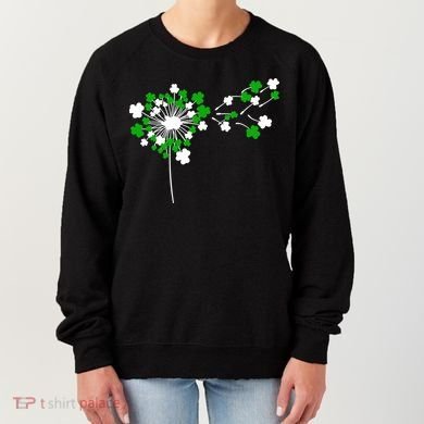 Dandelion Happy St Patricks Day Irish Lucky Clover Shamrock Women's Sweatshirt
