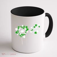 Dandelion Happy St Patricks Day Irish Lucky Clover Shamrock Coffee Mug thumb 1